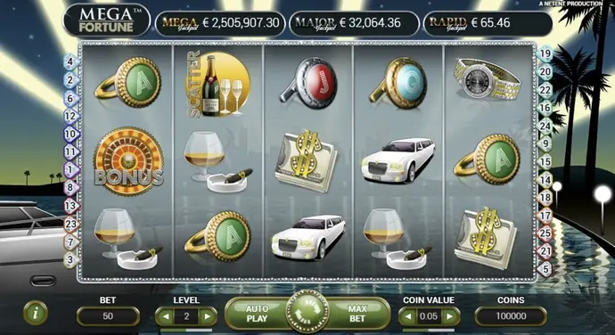 Mega Fortune at Red Dog Casino